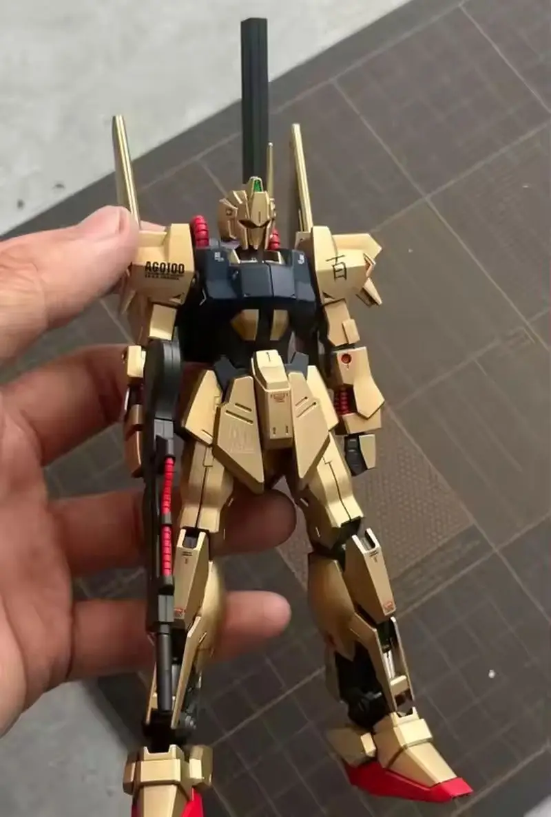 جديد JMS Hayaku Shiki HG 1/144 MSN-00100 إحياء بالكهرباء الذهب نموذج المنقولة المفاصل تحصيل روبوت Mecha أطقم اللعب الهدايا