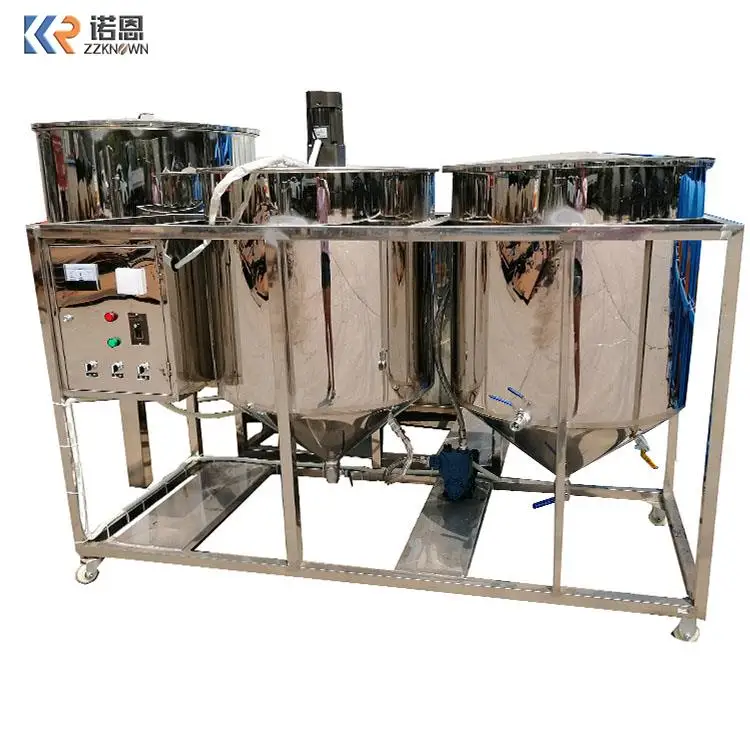 Edible Oil Refining Equipment Cooking Groundnut Oil Refinery Machine Sunflower Soybean Oil Refining Equipment For Food Grade