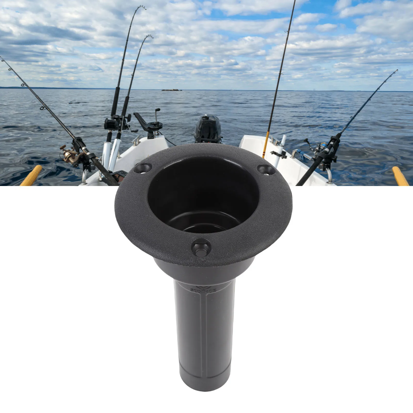 

Fishing Rod and Cup Holder 224mm High Strength Boat Fishing Pole Cup Holder 0 15 30 Degree Adjustable for Yacht Ship