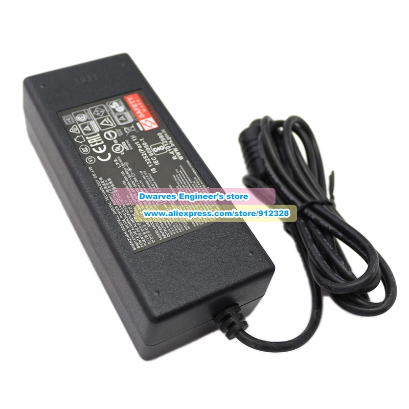 حقيقي GP306A-480-135 محول التيار المتردد 48 فولت 1.35A 65 واط MSIP-REM-GSW-GP306A ل Uniview NVR201-04LP GOSPELL HU10685-17014A 7.4*5.0 مللي متر