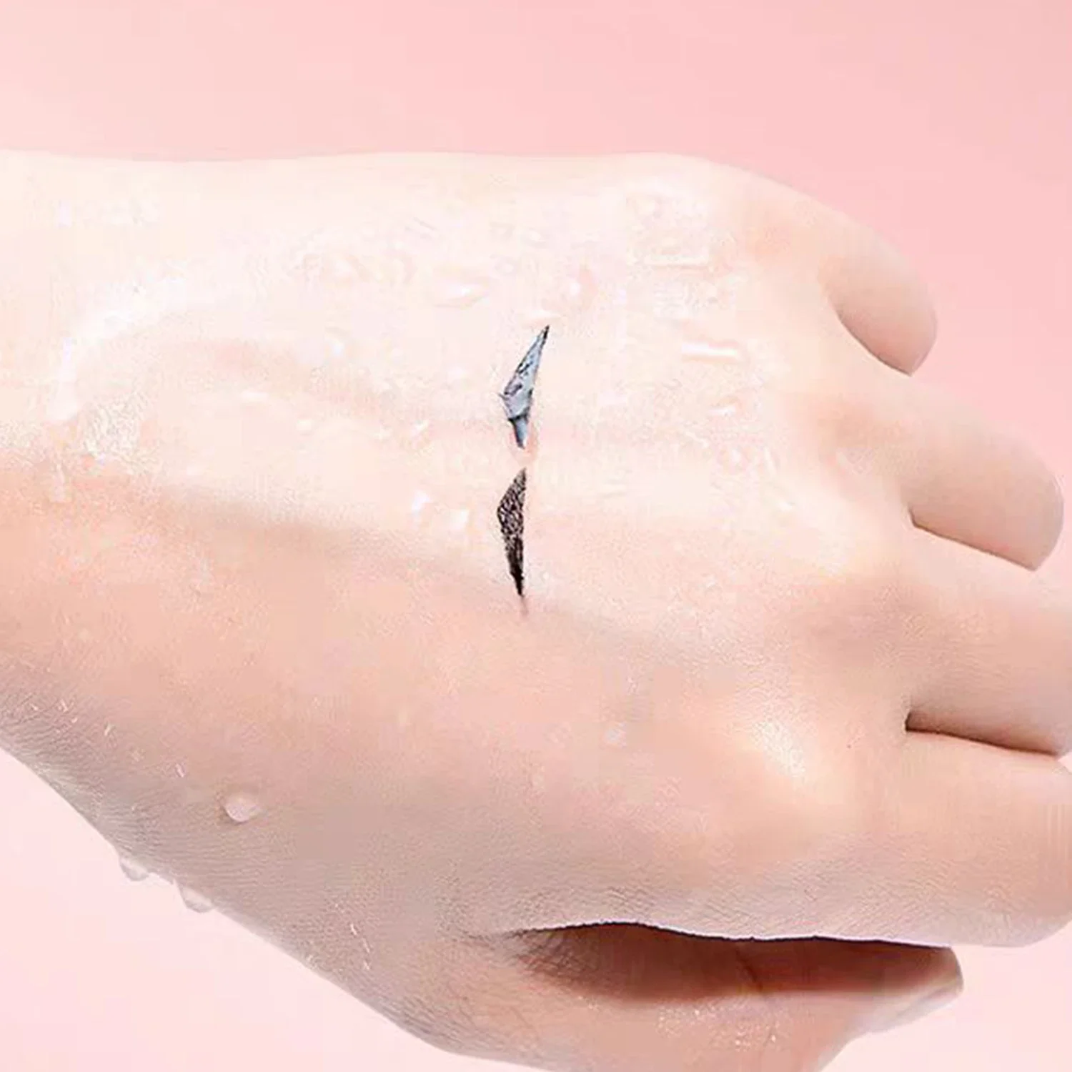 Hartvormige dubbele kop eyeliner stempelpen Langdurige waterdichte niet-vlekkende bruinzwarte eyeliner voor dikke make-up cosmetica