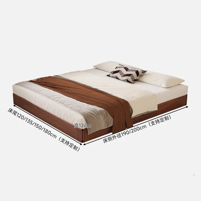 Estilo minimalista cama mortise espiga estrutura estilo nórdico cama de casal design luxo letto matrimoniale móveis do quarto