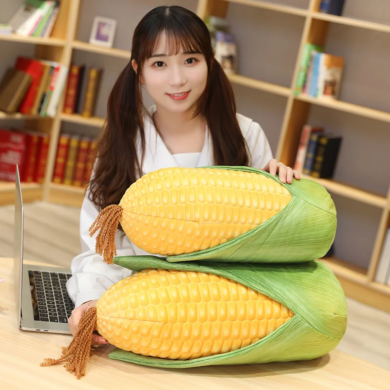 45/55cm Cute Plants Plush Doll Real Life Corn Plush Toys Stuffed Soft Creative Food Sofa Pillow Cushion Gift