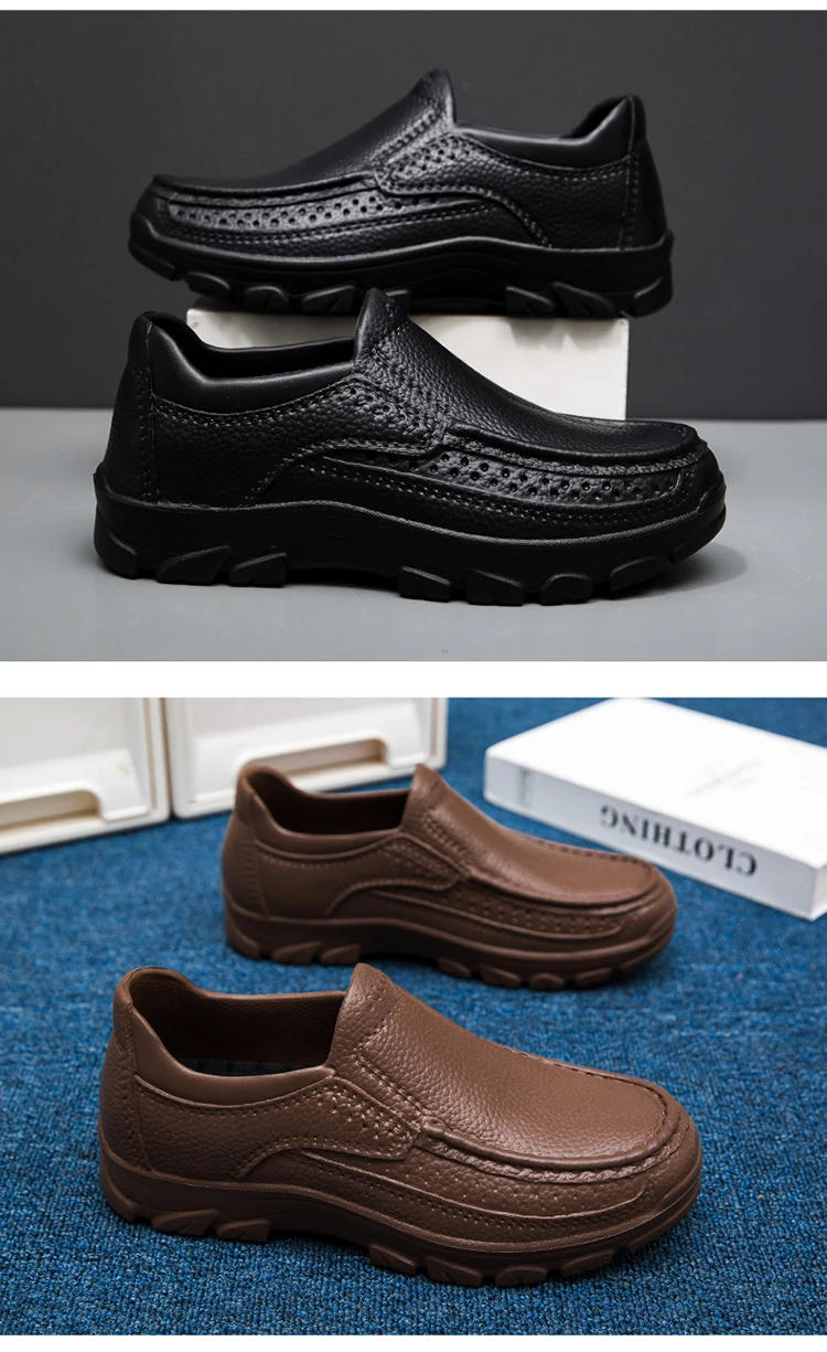 Kochschuhe für Herren, wasserdicht und ölbeständig, Küchenarbeitsschuhe, ultraleichte, rutschfeste EVA-Freizeitschuhe mit weicher Sohle für Herren, Gartenschuhe – Detail 20