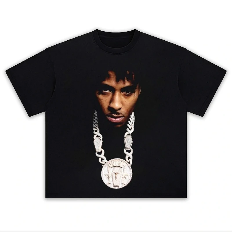 Men Clothing T-shirt Rapper Never Broke Again TShirts Hip Hop Vintage High Quality Cotton Short Sleeve Oversized Tshirt