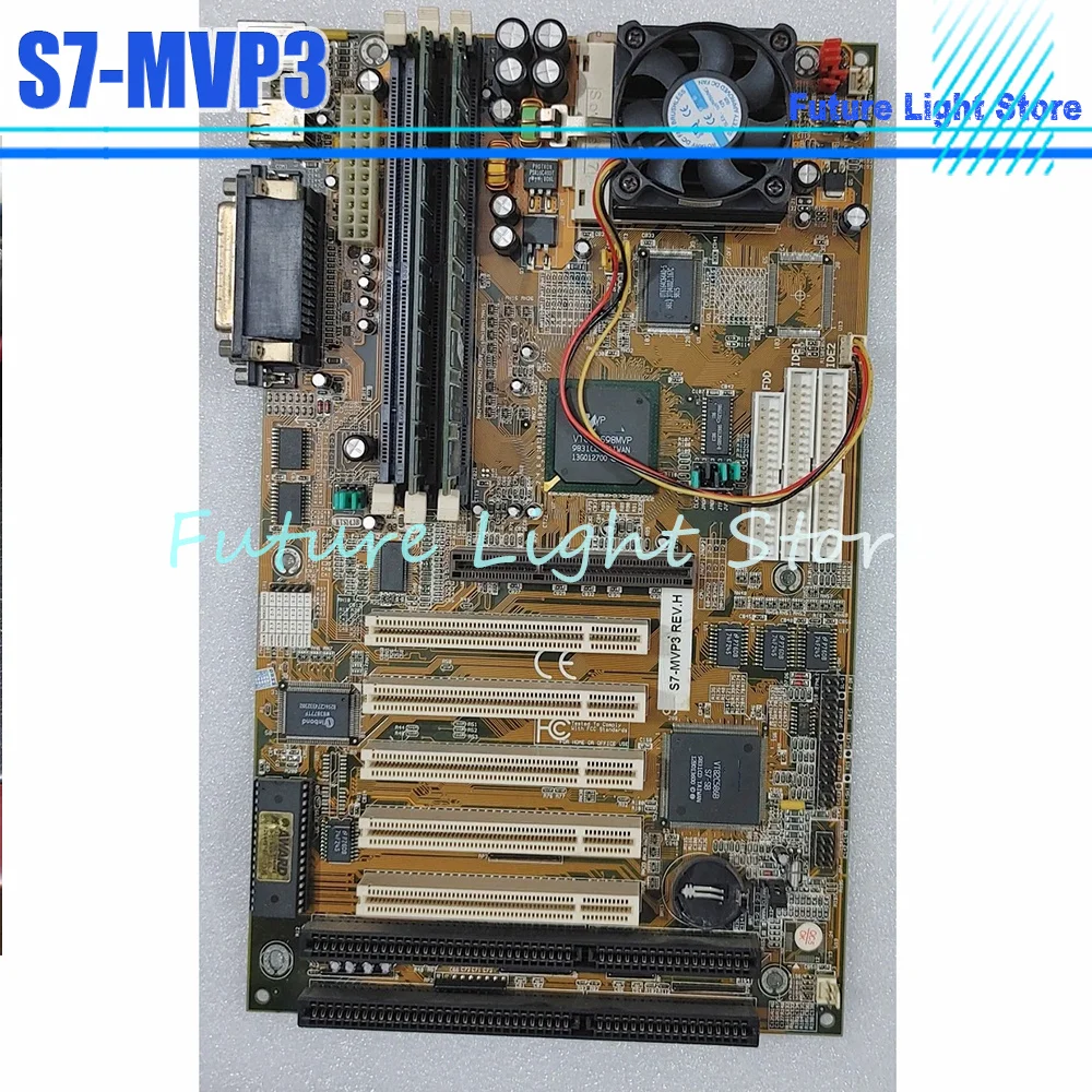 

S7-MVP3 Industrial Control Motherboard K6 500 Works Perfectly