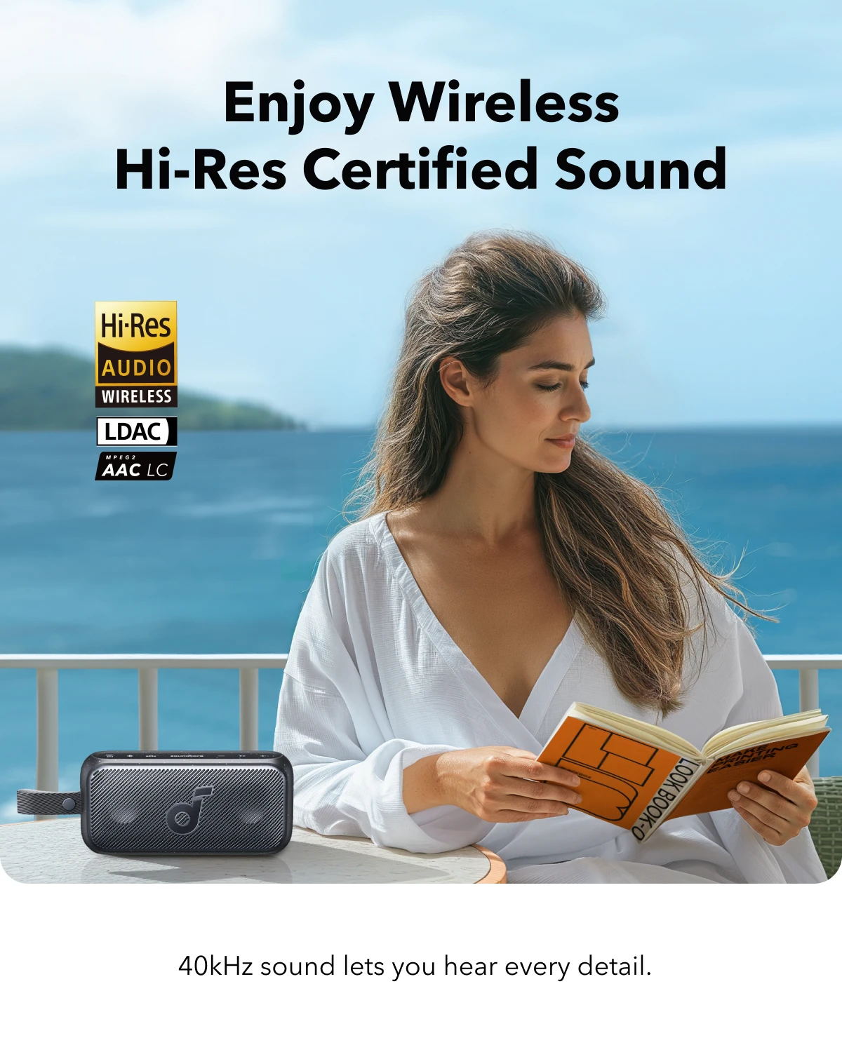 Soundcore Motion 300 من Anker، مكبر صوت بلوتوث، مكبر صوت لاسلكي عالي الدقة، مقاوم للماء IPX7، BassUp، Bluetooth 5.3 #2