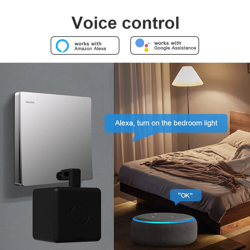 Tuya Zigbee Bluetooth Fingerbot Plus Robot Button Pusher Switch Bot Smart Home Work With Alexa Google Home Smart Life App