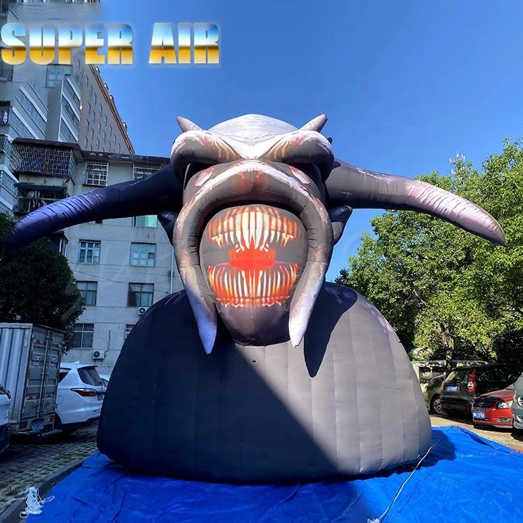 Halloween theme park horror atmosphere game props inflatable simulation Western devil model horns hell devil unisex
