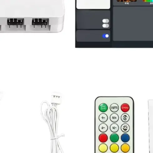 ARGB For PWM Fan Controller Hub 10 Port 5V 3Pin Addressable RGB LED For Splitter With Magnetic Base For PC Case Cooling System A