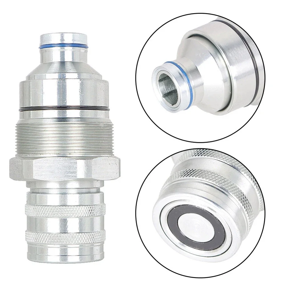2pcs 7246802 Female Flat Connector With 7246799 Fair Flat Connector 1/2inch Hydraulic Male & Female Flat Face Coupler Kit