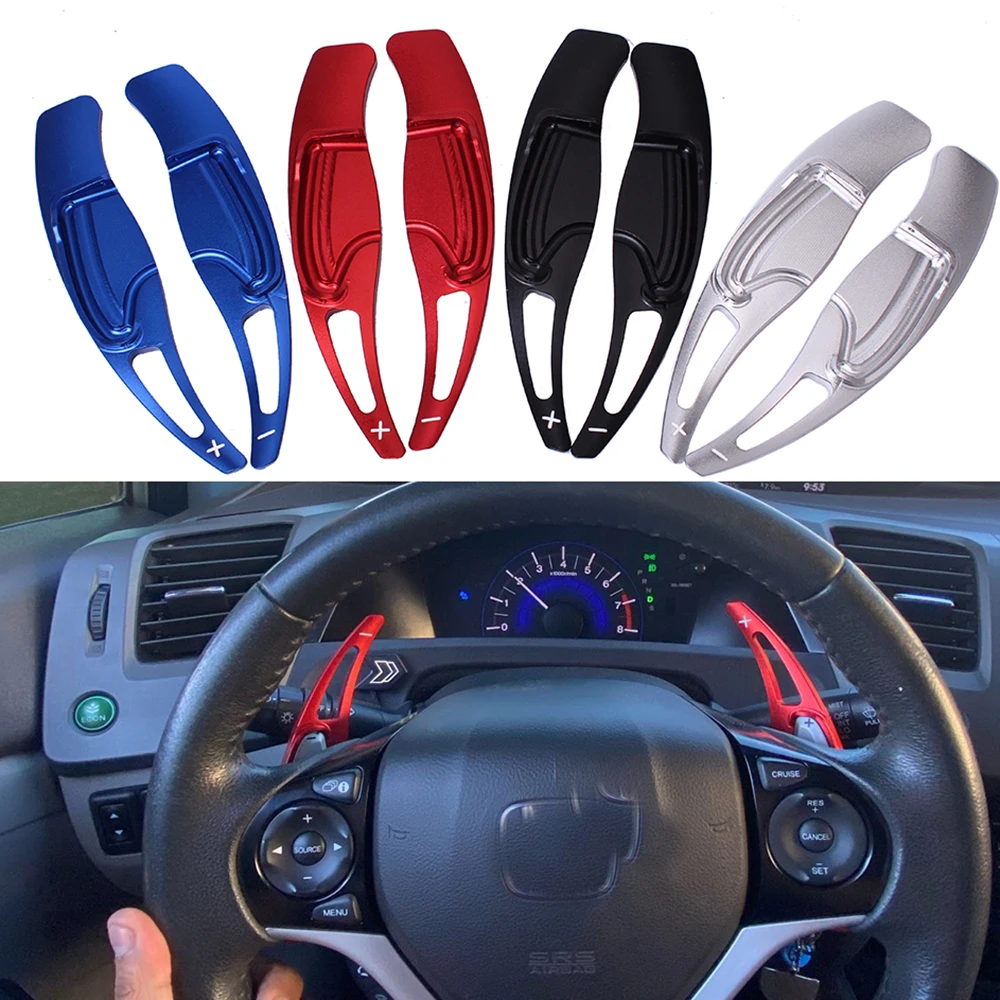 Paddle Shift For Honda CIVIC FB7 Tourer FK2 N-ONE CR-V 2013 N-WGN 2014 Car Steering Wheel Shifter Extender DSG Sticker Accessory