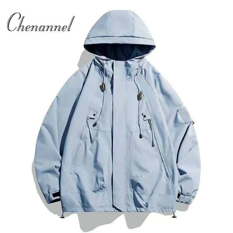 

Весенне-осенние лоскутные уличные куртки мужские большие размеры с капюшоном повседневная свободная ветровка с принтом мужская куртка в стиле хип-хоп homme