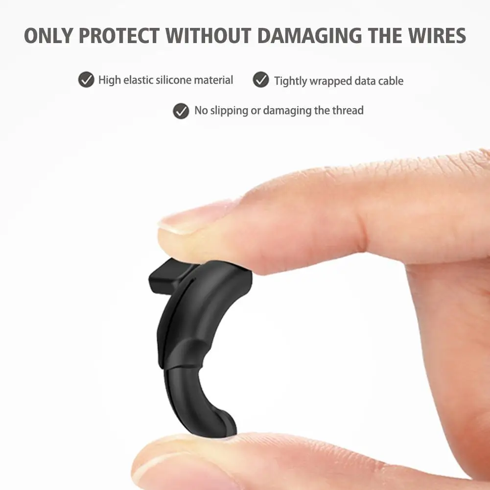 For Mirco/Type-c Data Cable Interface Protective Cover Reduce Plug Wear Resist Wire Cracking Comprehensive Protection Data Lines