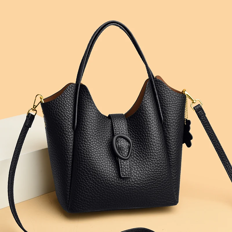 

Genuine Brand Tote Bag Luxury Handbags for Women Mom Shoulder Crossbody Hand Bag Designer High Quality Soft Pu Leather Commuting