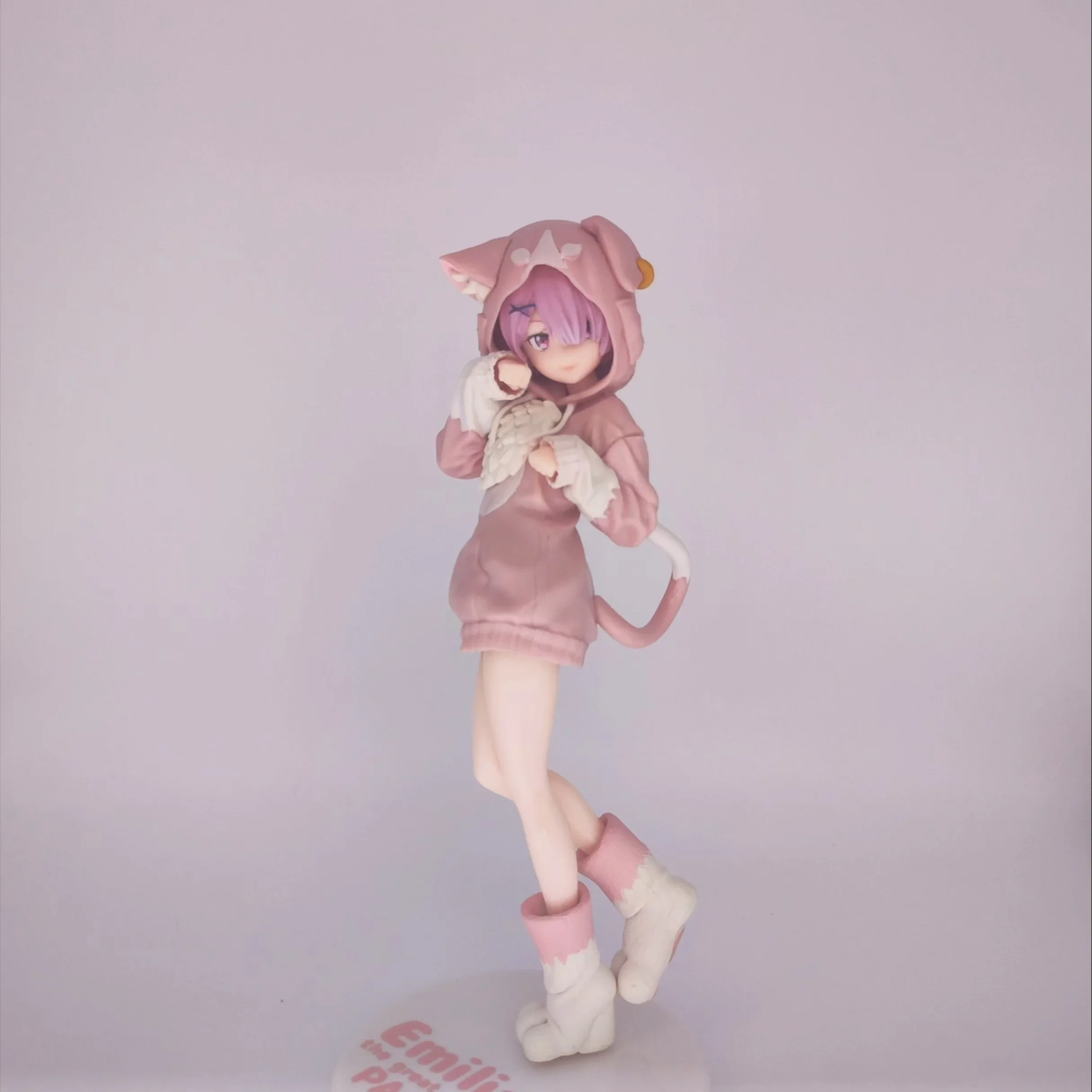 Anime re: a vida em um mundo diferente do zero kawaii rem figura ram pvc modelo emilia estatueta hobbies brinquedos para presente de aniversário