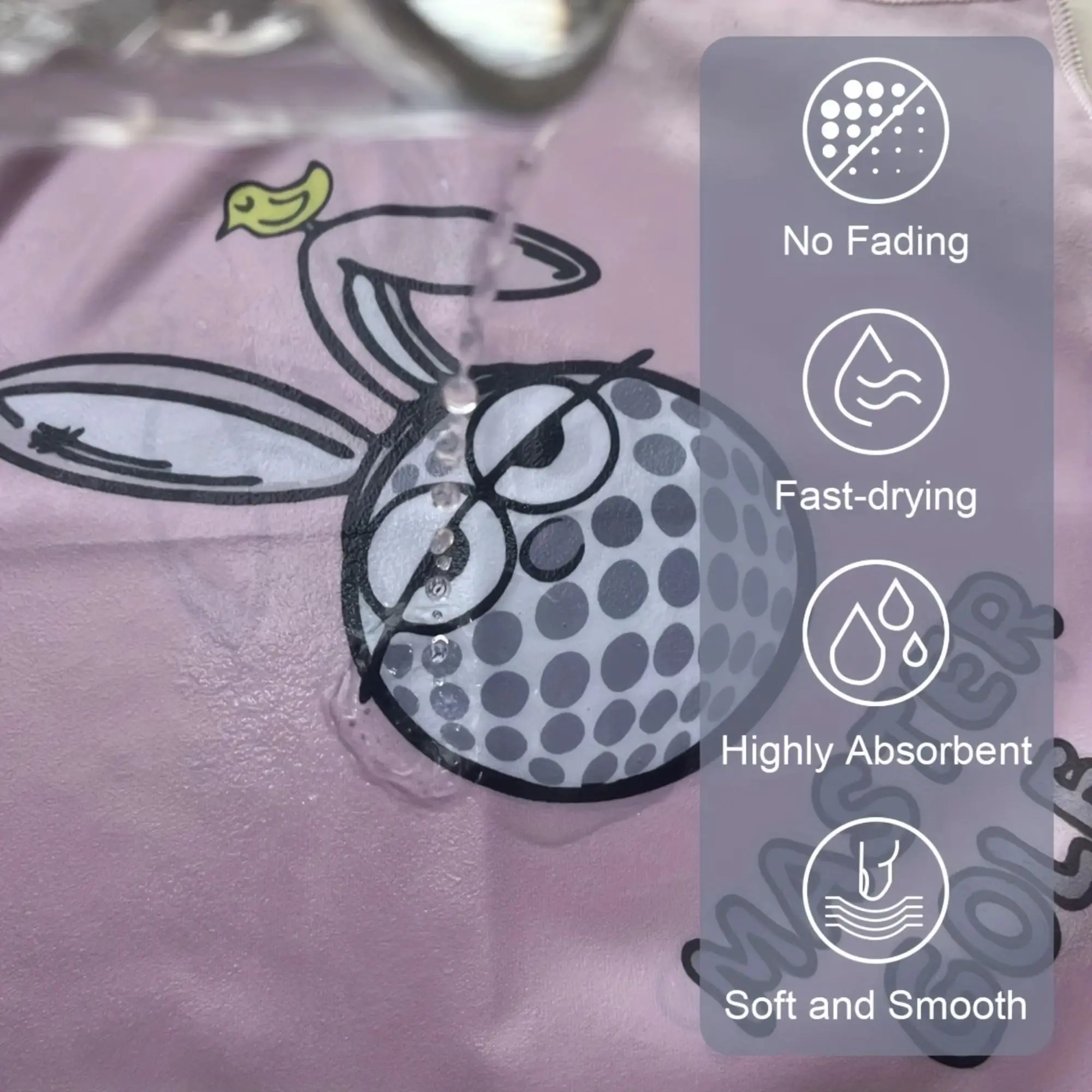 عدد 2 من مناشف الجولف الفاخرة ذات الطراز الجديد، وطباعة مزدوجة الجوانب، فائقة الامتصاص وسريعة الممتعة وهدايا إبداعية للرجال والنساء.