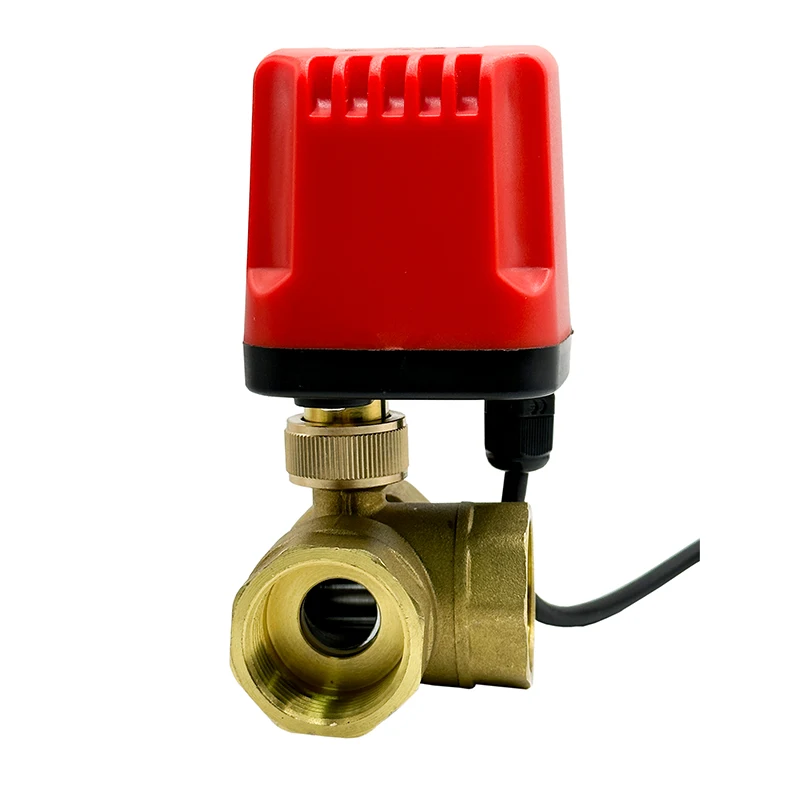 Imagem -04 - Impermeável Motorizado Latão Ball Valve Elétrica Ball Valve Dois Controle Wire 2