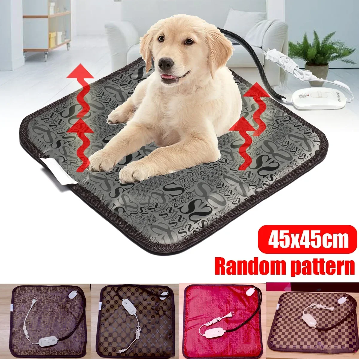 

3-speed Thermostat Pet Electric Blanket Pet Dog Cat Electric Heating Pad Winter Warmer Carpet for Bed Animals Electric Blanket
