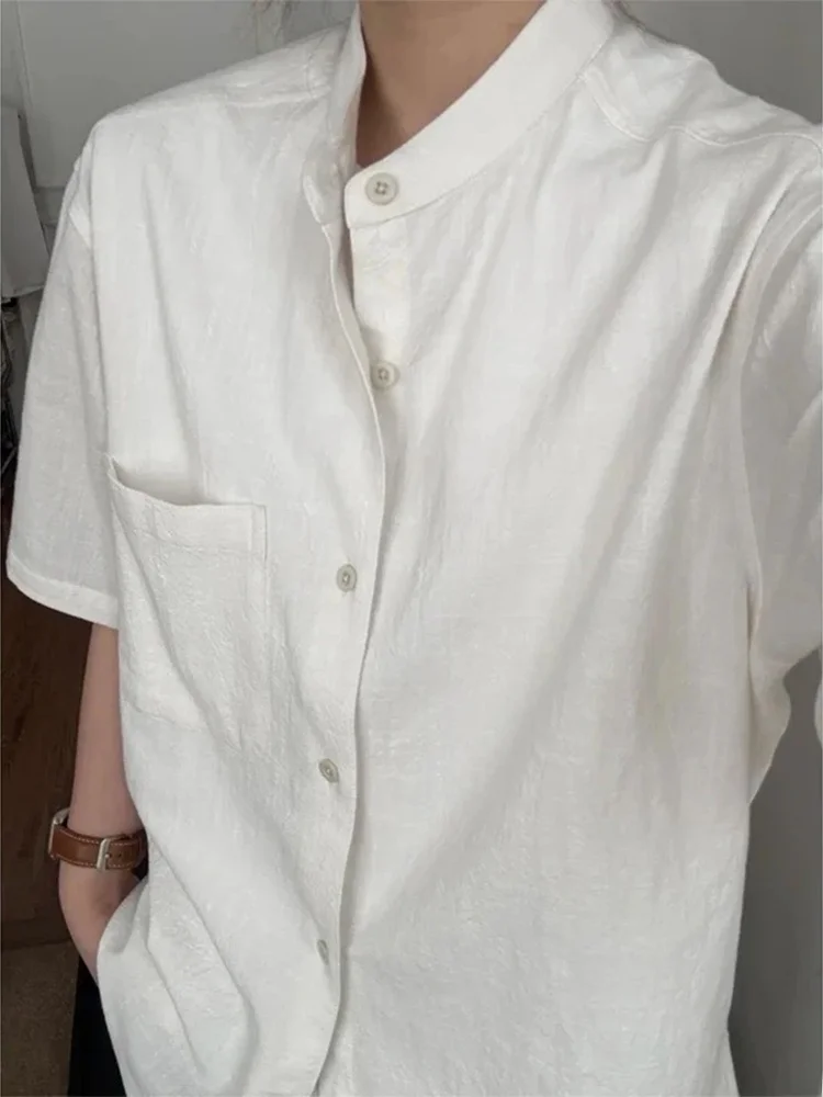 Loose Fit Bamboo Rayon Cotton Linen ort Sve irt Men's Summer Thin Breathable Sun Protection Outerwear Casual irt