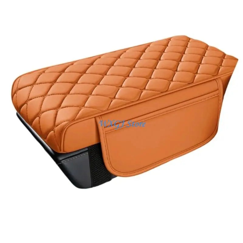 37JE Soft Leather Car Armrest Cushion With Memory Foam For Enhancing Driving Comfort
