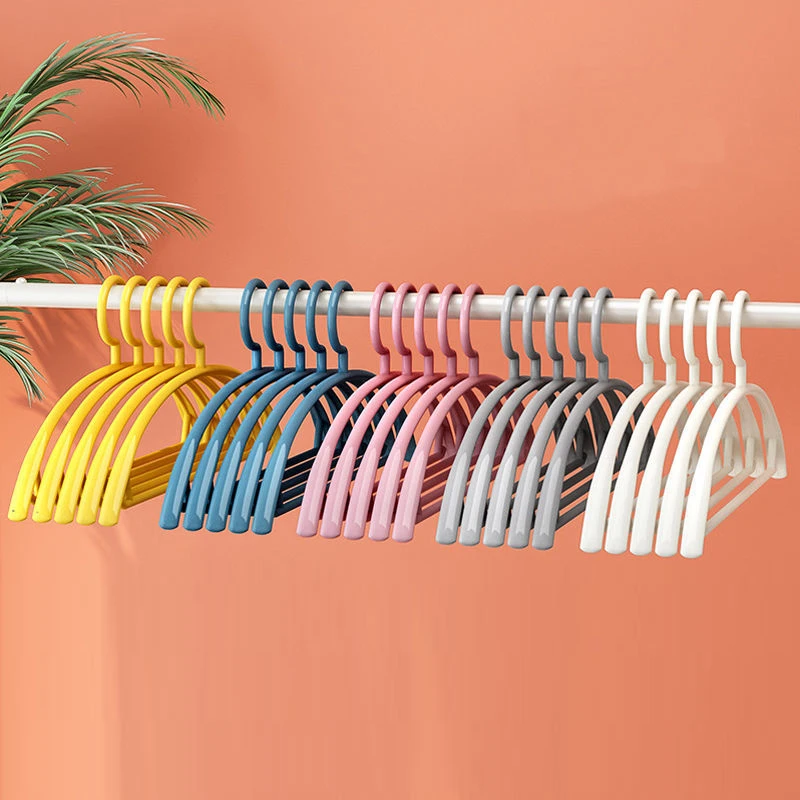 

New 30pcs/set Clothes Hanger Household Non-slip Hanger Plastic Wide Shoulder Semi-circular Hanger Seamless Hanging Organizer