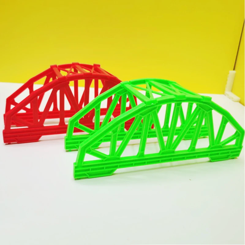 Track Game Scene Cute Bridge, Suitable For Plastic Piers, It Can Be Combined Into a Viaduct Kids Puzzle Game Scene Toy 2pcs S16