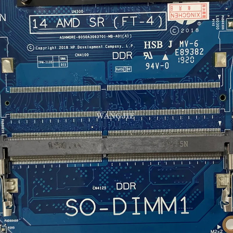 L46703-001 L46703-501 L46703-601, untuk HP 14-DK 14S-DK 245 G8 TPN-I135 Laptop Motherboard A4-9125 CPU Onboard