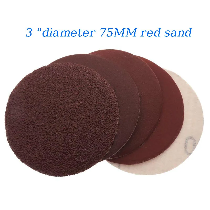 3 นิ้ว (75 มม.) ม้วนล็อค R-Type Quick Change แผ่นสีแดง Grain Sanding Disc พื้นผิวโลหะเครื่องปรับอากาศ Die เครื่องบดอุปกรณ์เสริม