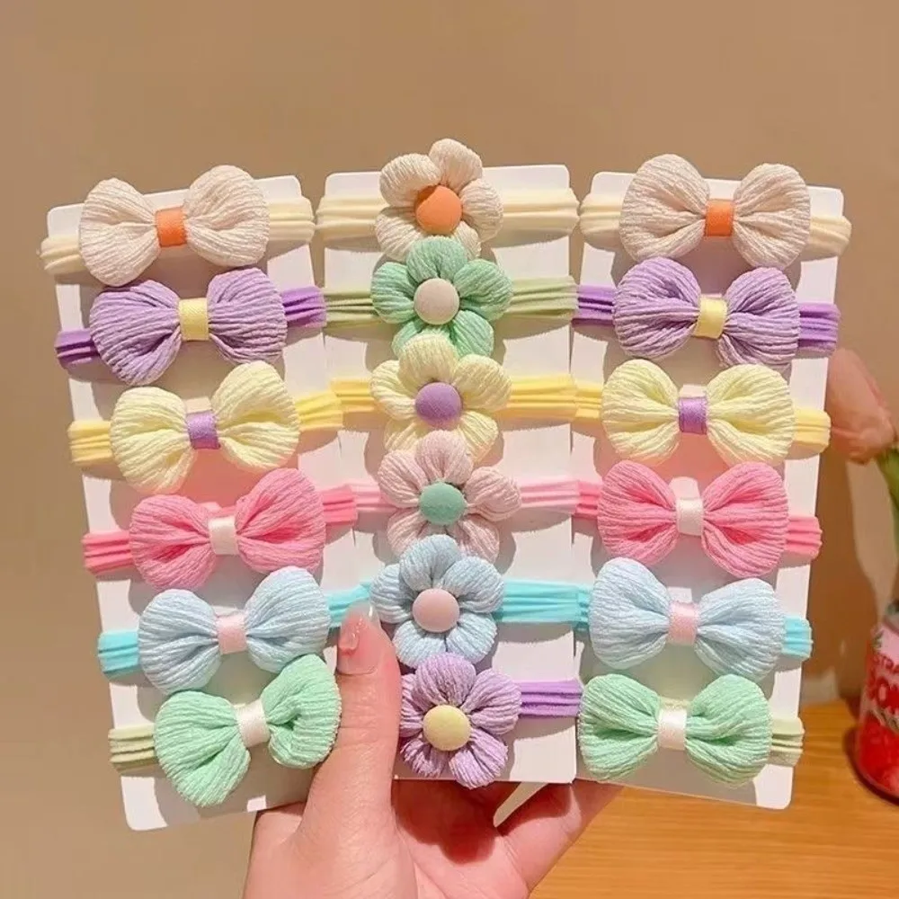 

24Pcs Cute Princess Sweet Flower Bow Hair Ties Headwear Elastic Hair Bands Hair Accessories Hair Scrunchies