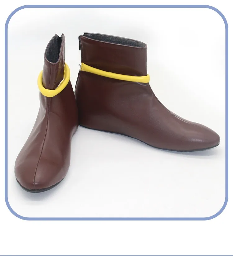 أحذية تشامبا التأثيرية ملحقات الألعاب شانبا كوسبلاي الدعائم PU أحذية من الجلد أحذية حفلات الهالوين مصنوعة حسب الطلب