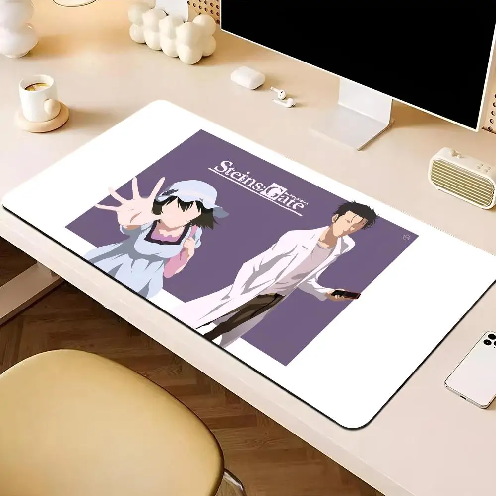 Anime Steins Gate   Mouse Pad Waterproof Mat Natural Rubber Desk Rug PC Desk Mats Design