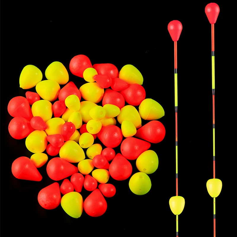 Flotteur rouge/jaune, haricots accrocheurs, sensibles et visibles, Ultra léger, Signal de pêche, perles d'expéditeur, matériel de pêche, outils pour poissons