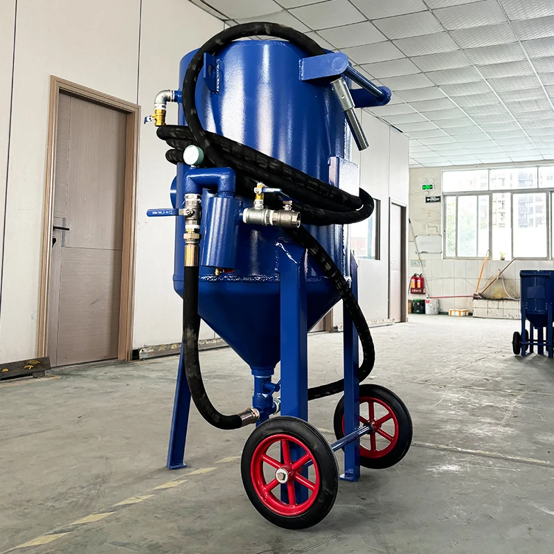 300L Industrial Wet-Dry Manual Cleaning Type Sandblaster High-Pressure Dustless Burnishing Machine