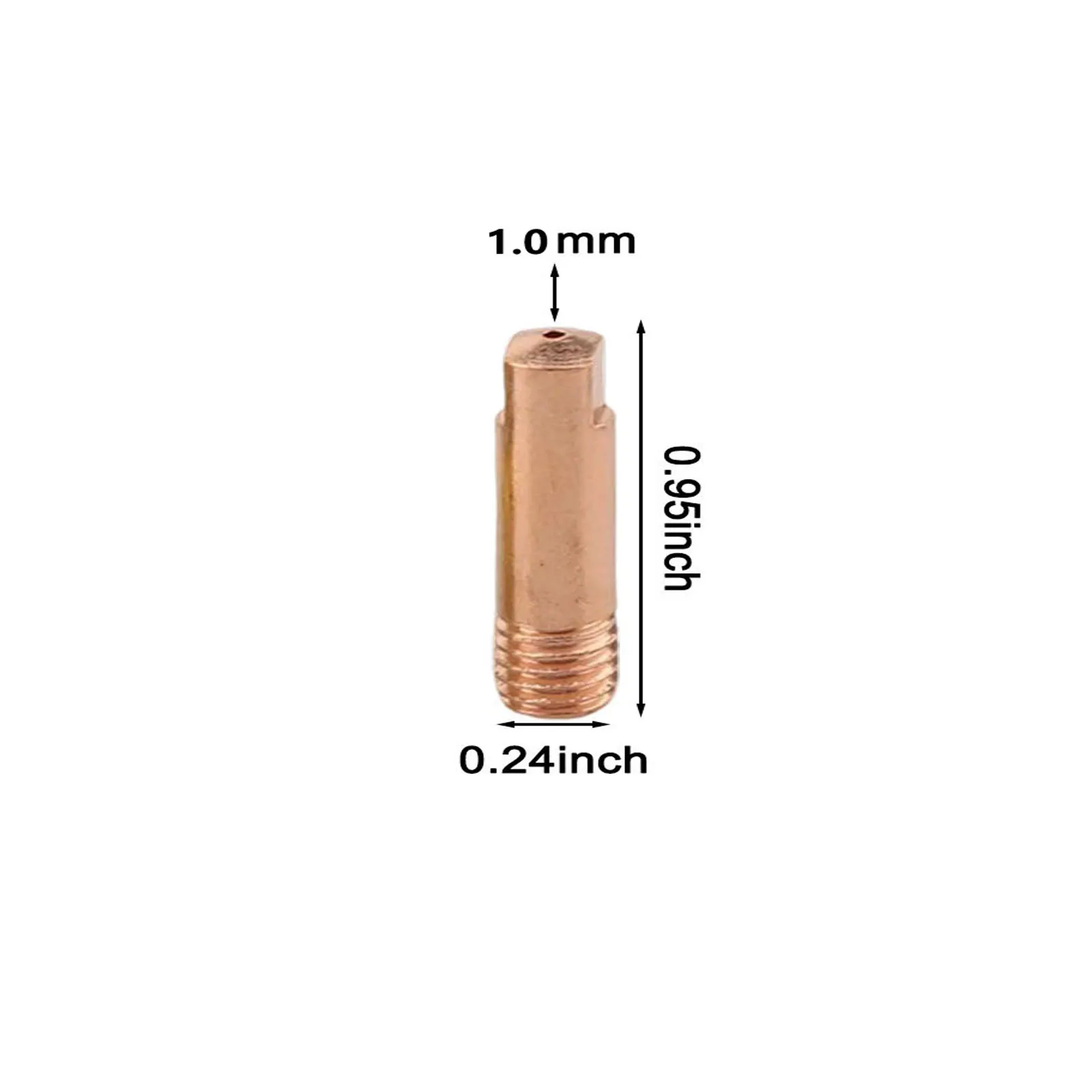 

15AK Сварочные насадки Медные насадки для сварщиков DIY Сварочные аппликации 1,0 мм Контактные насадки для медной сварки Диаметр отверстия 1,0 мм