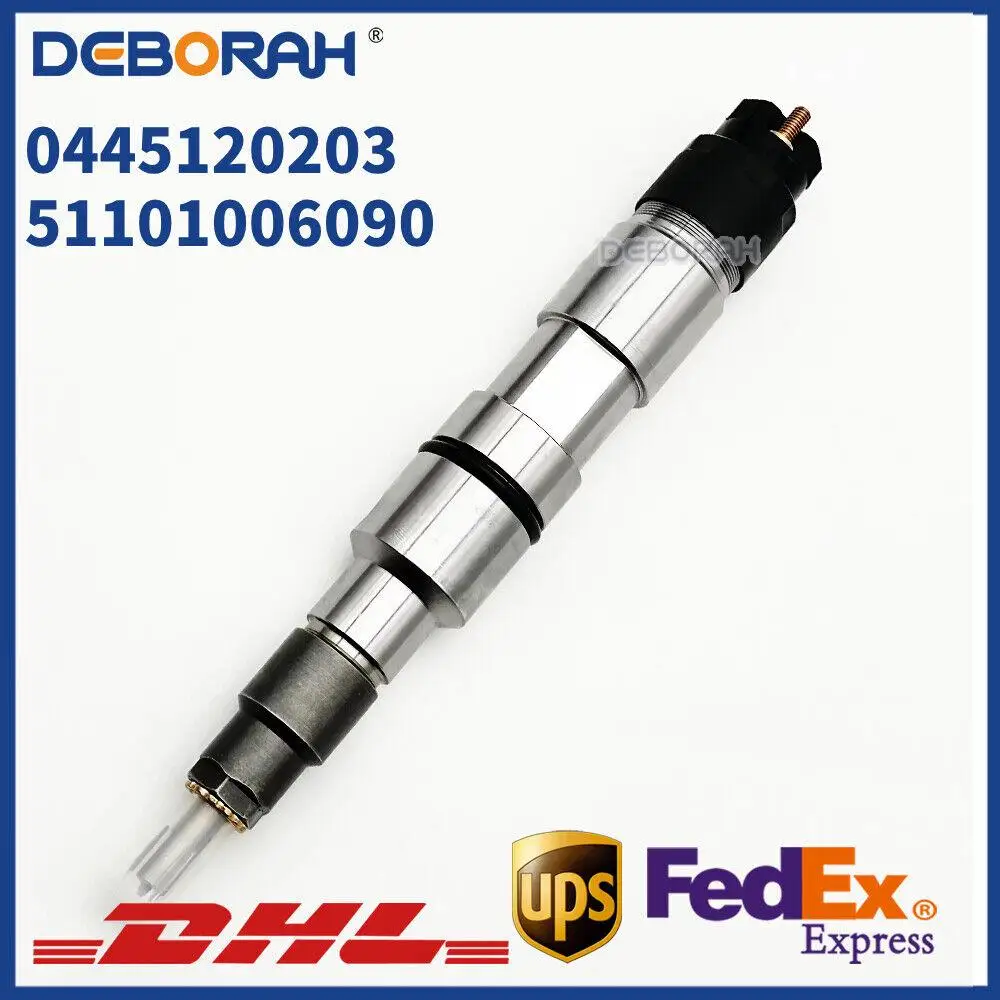 

0445120203 51101006090 Common Fuel Injector Assembly for Diesel Engine MAN TEMSA Truck