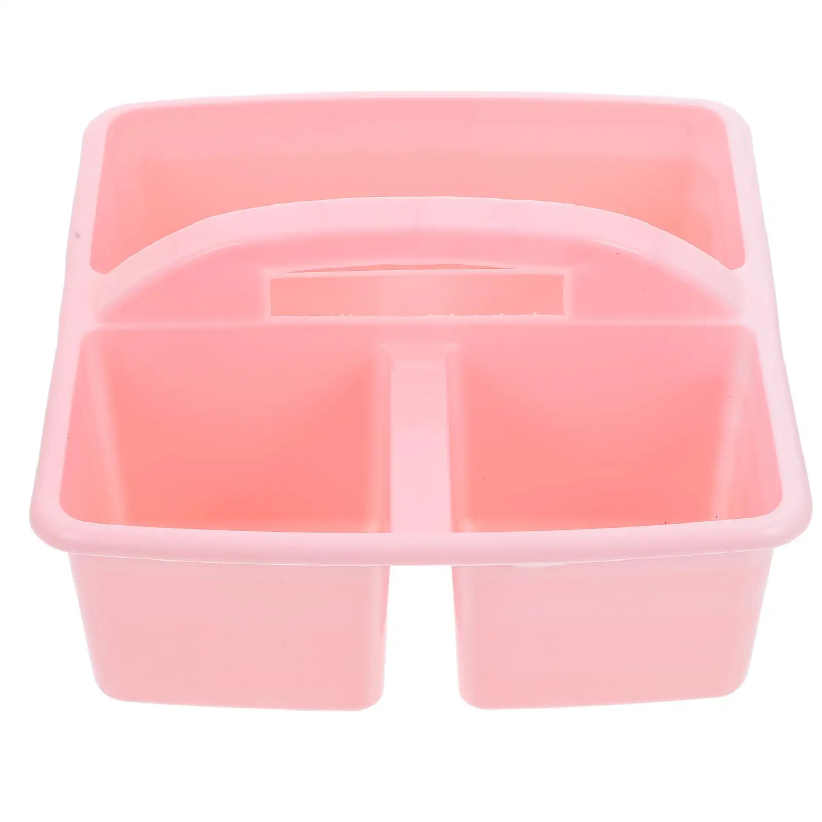 Portable 3-Compartment Basket Plastic Organizer for Classroom Craft Teacher Supplies Kids Room Office Home Use File Folder