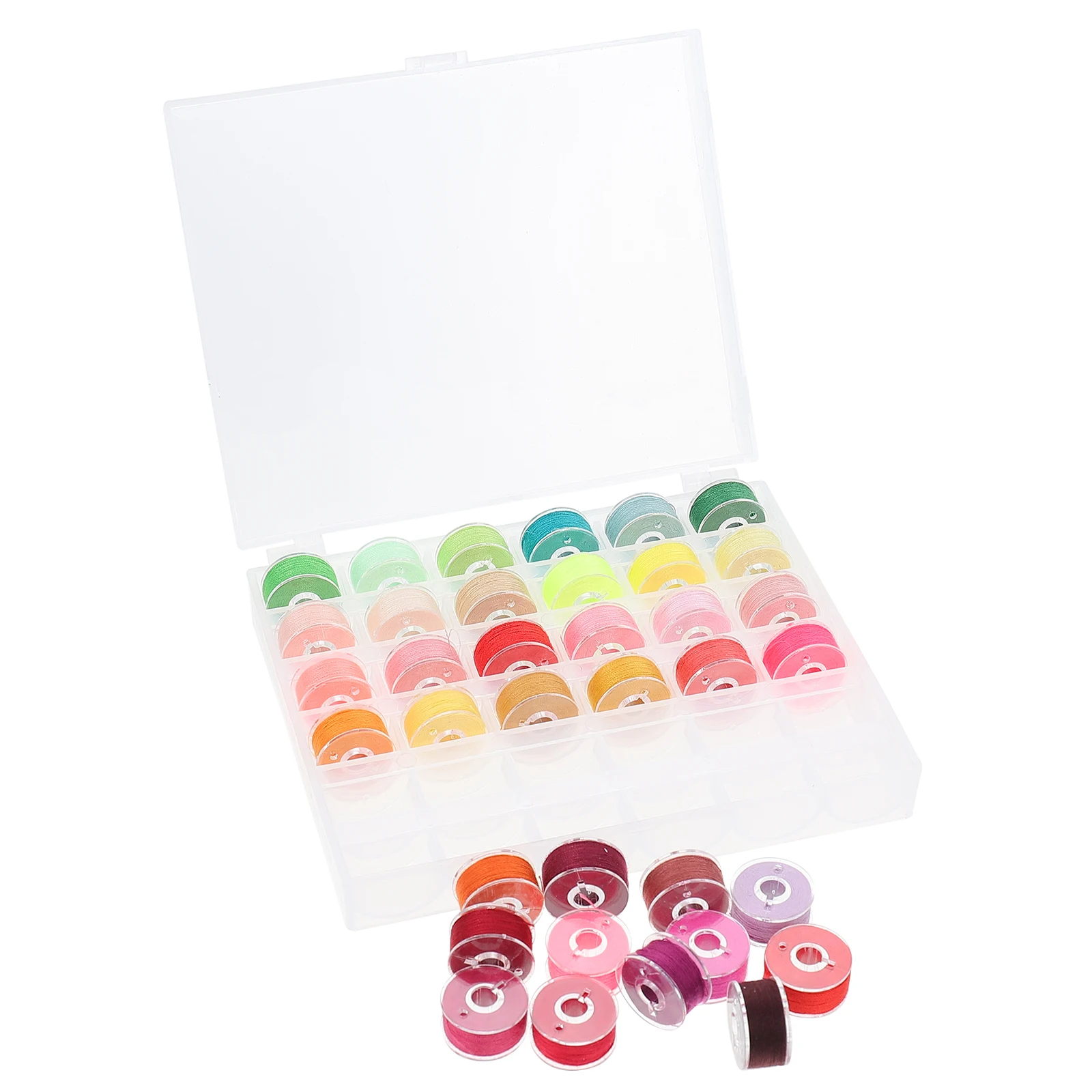 

1 set Sewing Threads Smooth Flexible Durable Bobbin Thread Case Quilting Supplies Portable Machine Embroidery Fabric