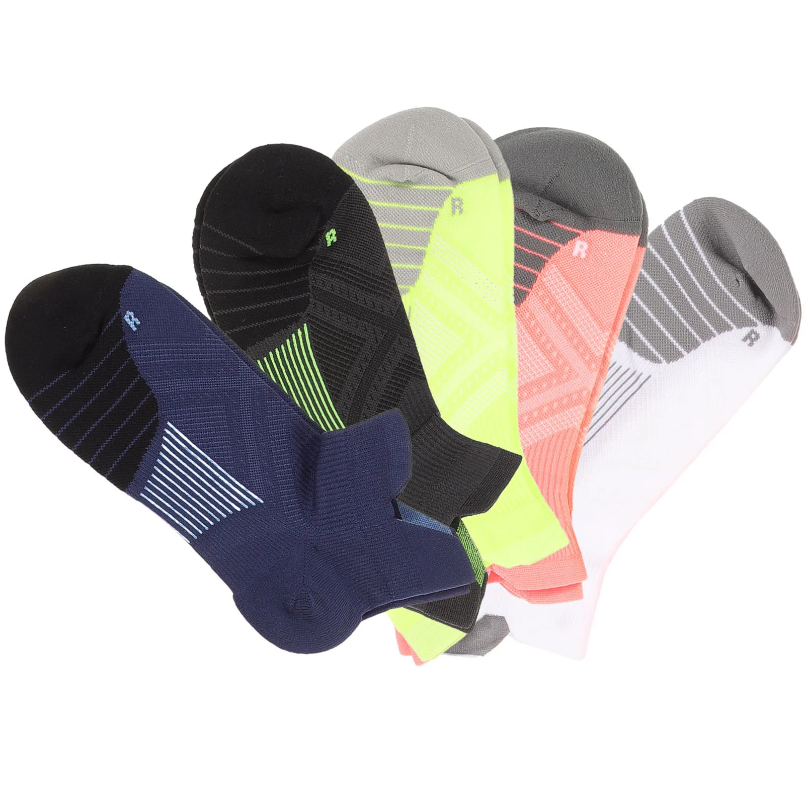 5 أزواج من جوارب الجري الشبكية المسامية غير قابلة للانزلاق، جوارب عصرية مريحة للرجال والنساء