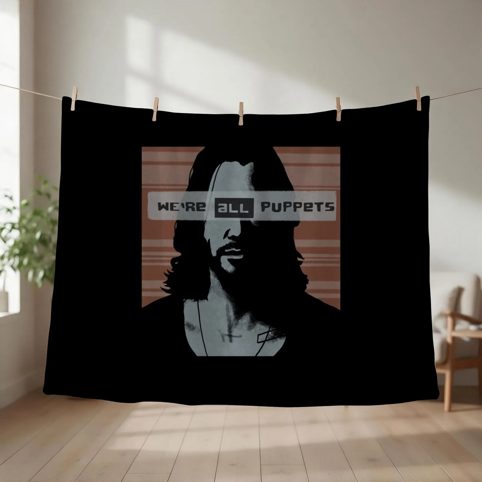 Wea??re All Puppets Throw Blanket couch cozy soft plush fuzzy picnic outdoor blanket