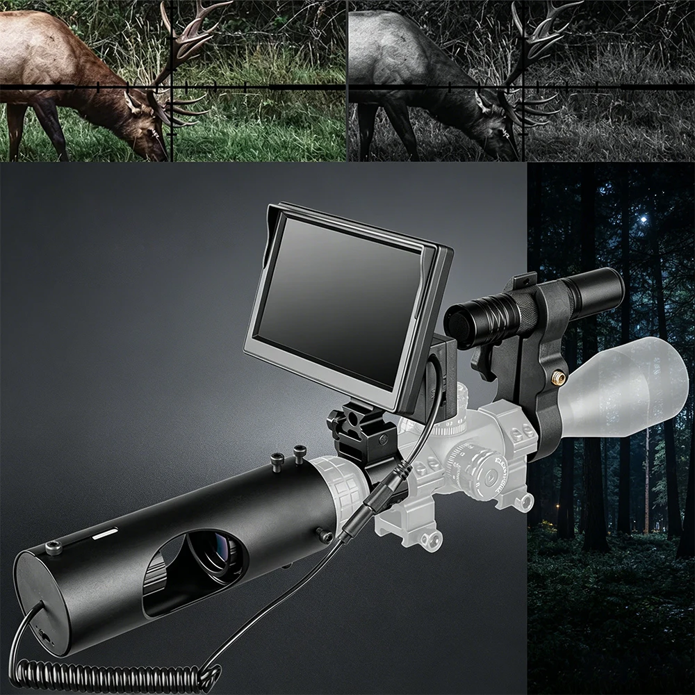 Night Vision Scopes Hunting Optics Sight Tactical 850nm Infrared LED IR Infrared Camera Waterproof Night Vision Device Hunting