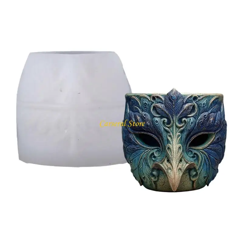 

M4YF маска духа птицы, силиконовая форма для литья смолы, ювелирные изделия, садоводство, сделай сам, художественные проекты с