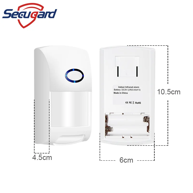 433mhz sensor de movimento sem fio 25kg pet detector imune animal infravermelho interior detectores de pir para o nosso sistema de alarme de
