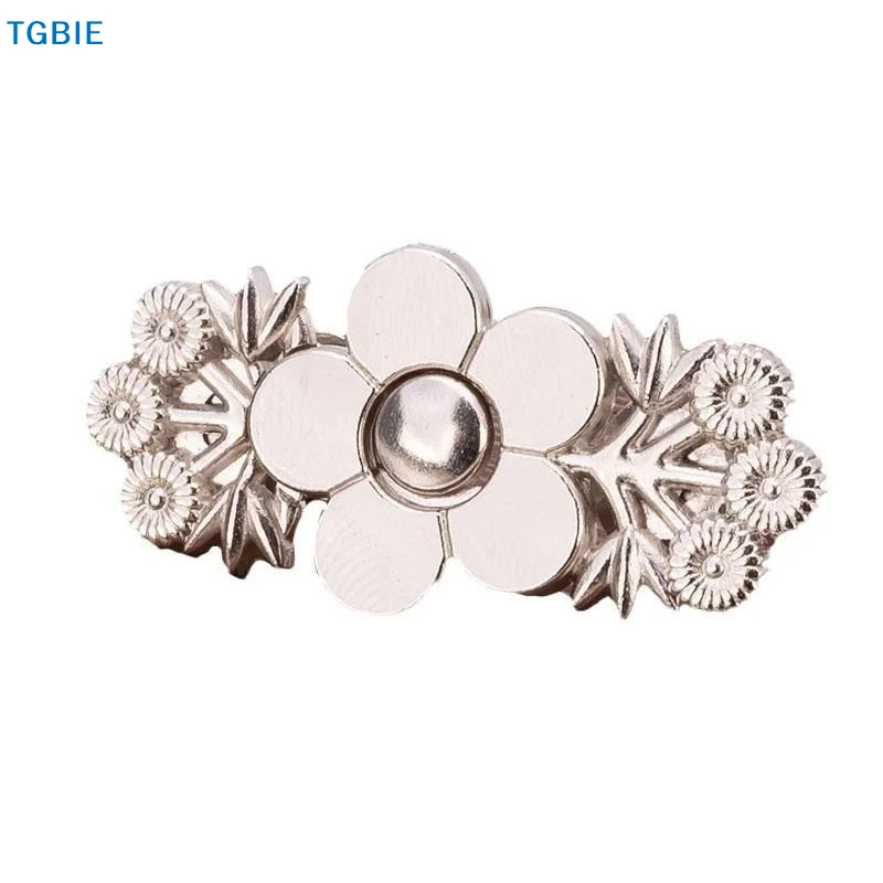 [TL]Alloy No Sew Waist Tightener Buttons Various Cute Designs Adjustable Size For Loose Jeans Skirts Dresses Daily Wear