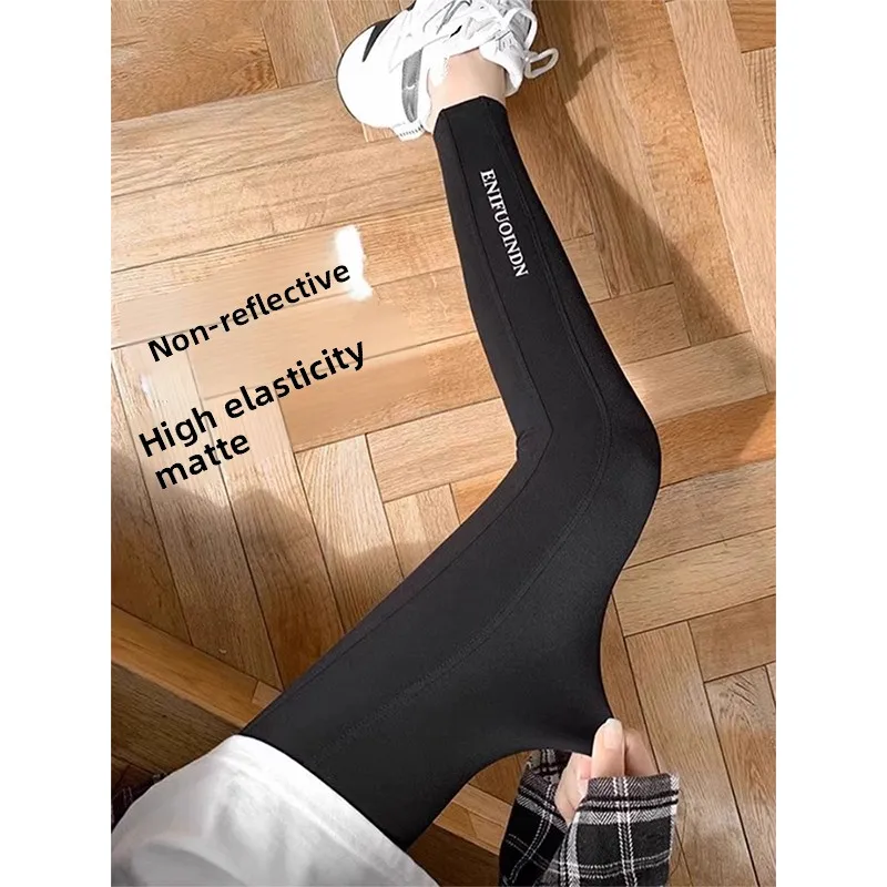 Pantaloni da yoga dimagranti foderati in Fce a vita alta marrone Ce Pantaloni da sollevamento del sedere con controllo della pancia autunno inverno da donna