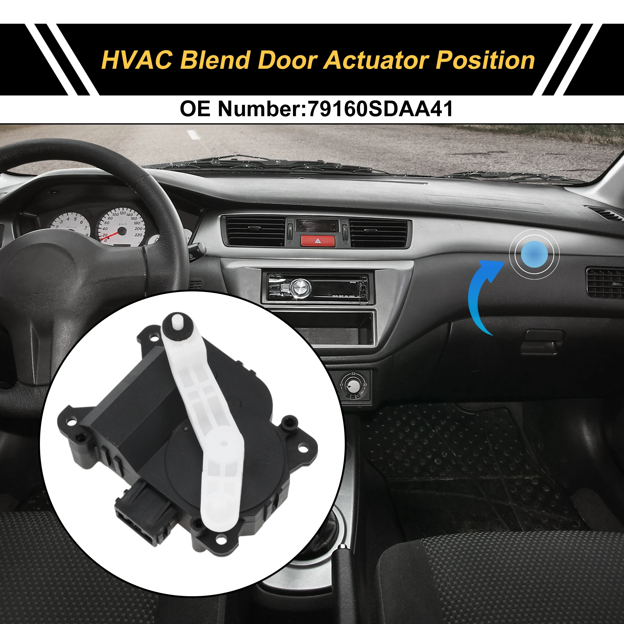 

UXCELL HVAC Heater Blend Door Actuator for Honda Accord 2003-2008 No.79160SDAA41