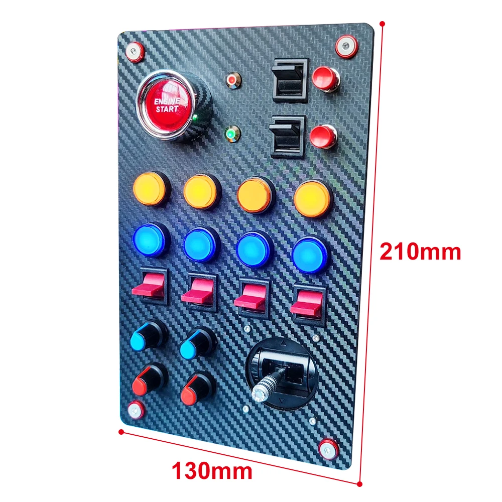PC Yarış ekipmanı Simülasyon Kontrol Kutusu Denetleyicisi Çok Fonksiyonlu Kontrol Düğmesi Kutusu RGB Thrustmaster Fanatec Tak ve çalıştır