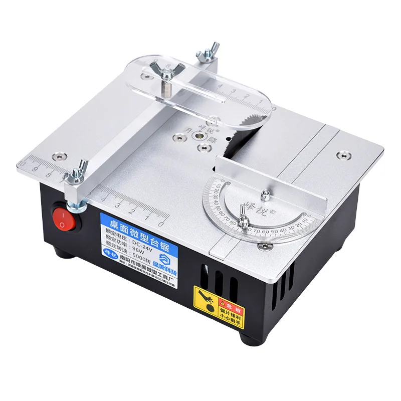 

Desktop mini table saw 2 inch aluminum alloy mini cutter can saw wood, aluminum alloy