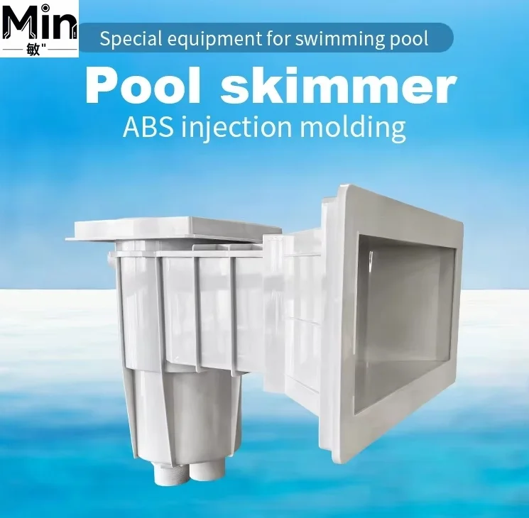 Wide Mouth Above Ground Pool Skimmer With Filter Basket Wall Mounted Surface Cleaner For Swimming Pool Water Filtration