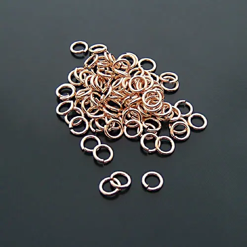 3MM 3.2MM 4MM 5MM 6MM 7MM 8MM Brass Connect Jump Rings Split Rings Diy Jewelry Making Supplies Necklace Earrings Accessories